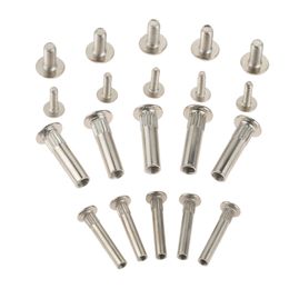 10Pcs Cabinet Wardrobe Butt Screws Snap Splint Nut Cross Tap Stud 5/8mm for Kitchen Furniture Cabinet Assembly Connectors Rivet