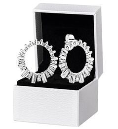 CZ diamond Sparkling Beauty Glacier Stud Earring 925 Sterling Silver Original box for Women Girls Wedding gift Earrings4926464