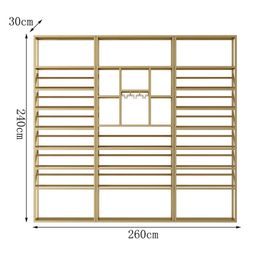 Commercial Large Bar Cabinet Boutique Display Design Houses Industrial Living Room Wine Rack Metal Vitrina Kitchen Furniture