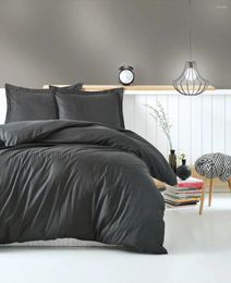 Bedding Sets Elegant Stripe Satin Double Bed Duvet Cover 200x220 Cm