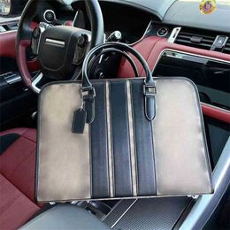 Chic coabag Luxury designer Laptop Bags Business Men Briefcase Men Handbags Business Women Bags Shoulder Bags 220704