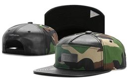 leather camo metal logo Baseball Caps Hip Hop Hat Outdoor Gorras HipHop mens man Bone Adjustable Snapback Hats95657744780631
