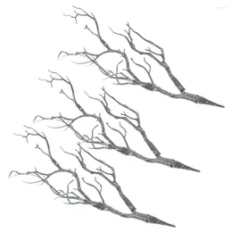 Decorative Flowers 3 Pcs Home Decoration Artificial Tree Branch Simulated Branches Vase Antler Fake Faux Stems Ornament