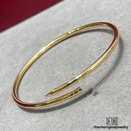 thin nail bracelet designer for woman designer bracelet nail bracelet designer stainless steel gold Jewellery gold bangle for woman bridesmaid bracelets bangle