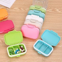 Pill Case Drug Dispense Mini Portable Pills Organiser Case 3 Grids PillBox Tablet Storage Container Weekly Medicine Pill's Box