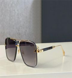 Top men glasses THE GEN I design sunglasses square K gold frame generous style highend top quality outdoor uv400 eyewear with cas4550358