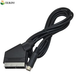 Cables BUKIM 10pcs High Quality 10 pins Scart Video Cable for SEGA Saturn Free Shipping