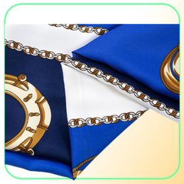 New Twill Silk Scarf Women Saddle Decoration Printing Square Scarves Fashion Wrap Female Foulard Large Hijab Shawl Neckerchief 1309258706