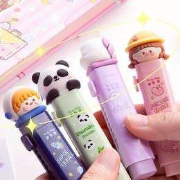 Replaceable Rubber Core Pressing Pencil Eraser Cute Children Student Gift Mechanical Eraser School Stationery Pen Type Eraser