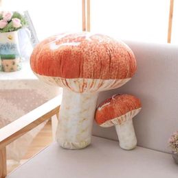 20 cm Plüschspielzeug Pilz weich Kawaii süße Valentinstag 3D kleine Lebensmittel Gemüse Hauskissen für Kinder Puppengefüllte Füllung Reißverschluss La287987775