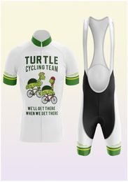 2022 Turtle White Cycling Jersey Set Summer Mountain Bike Clothing Pro Bicycle Jersey Sportswear Suit Maillot Ropa Ciclismo1963349