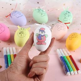 Easter Eggs Happy Easter Party Decorations for Home Colourful Bunny Bird Egg Ornament DIY Craft Kids Gifts Toy