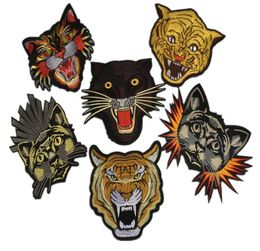 1 piece patches embroidered zakka tiger iron sewon zakka appliques animal head accessories for sewing quilting diy beautiful1264454