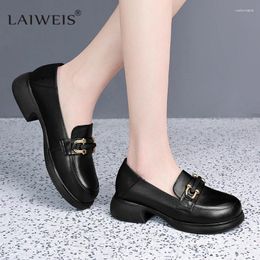 Dress Shoes Height Increasing Women Loafers Luxury Designer Female Slip-on Comfortable Black Moccasins Casual Chaussures Femme