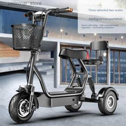 Bikes Ride-Ons Elderly electric tricycle 48V 800W small mini leisure 20AH car adult women pick up children parent-child battery bicycle L47