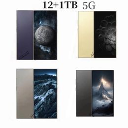 6.8inch 5G S24 Ultra Cep Telefonları Kilidi Touch Oyun Ekranı S23 Cep Telefonu Yerel Warehousee Android S24 Akıllı Telefon Kamera Telefon HD Ekran Yüz Tanıma 1 TB