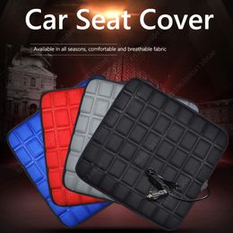 12V Car Seat Heated Cover 3 Gear Adjustable Electric Warming Pads Polyester Fibre Winter Universal Heated Car Seat Cushion