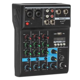 Equipment 4 Way Mixer Audio Professional Sound With Card Effects Processor Pro Equipment Mixing Console Usb Portable Video Consumer