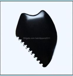 Mas Stones Rocks Health Beauty Big Gua Sha Facial Body Tools Guasha Scra Bian Scraper Tool Black Quqxs8461192