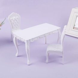 1PC Dollhouse 1:6 Kitchen Furniture Accessories Dining Table Chair Computer Office Desk Chair For Doll House Decor Kids Toys