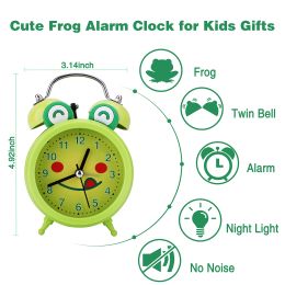 Cute Frog Alarm Clock Astronaut Unicorn Alarm Clock For Student Kids Children Clock Bedside Timer Birthday Christmas gifts