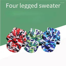 Dog Apparel Clothes Spring Autumn Winter Camouflag Clothing Dirty-resistant And Handsome Two-legged Hooded Pet