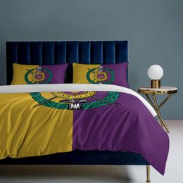 Omega Fraternity Psi Phi OPP Bedding Set Boys Girls Twin Queen Size Duvet Cover Pillowcase Bed Kids Adult Home Textileextile