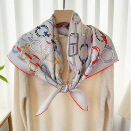 Scarves 90 Silk Scarf Wraps Neckerchief Shawl 2024 Womens Fashion Bandana Foulard