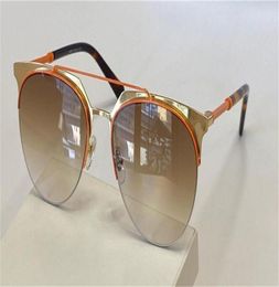 fashion design sunglasses 2181 cat eye metal halfframe trendy and versatile style uv400 lens protection glasses top quality2191337