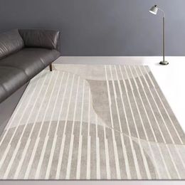 Japanese wabi-sabi style living room carpet floor mat Nordic geometric light luxury full house with room bedroom bed blanket