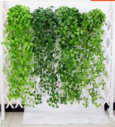 Hanging Vine Leaves Artificial Greenery Artificial Plants Leaves Garland Home Garden Wedding Decorations Wall Decor3542393