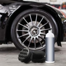Car Wheel Polishing Waxing Sponge Car Wheel Washer Curved Foam Sponge Tyre Shine Applicator Tyre Contour Dressing Applicator pad