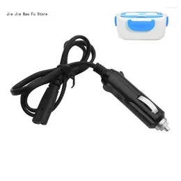Dinnerware E8BD Portable Electric Lunch Box Power Cord Car Use Heated Cables EU US Plug Cords Adapter Excluding