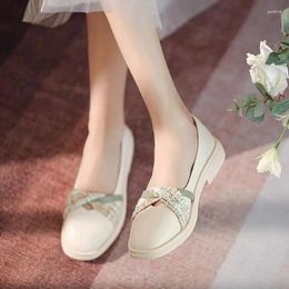 Dress Shoes Casual Soft Sole Single For Women 2024 Spring Summer French Style Comfortable Simple