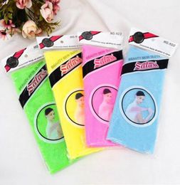 3090cm Novelty Multi Colors Salux Nylon Japanese Exfoliating Beauty Skin Bath Shower Wash Cloth Towel Back Scrubbers ZZA15663373764