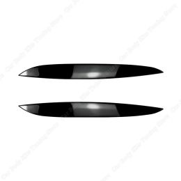 2PCS Headlights Styling Eyebrow Eyelids Cover Stickers For Volkswagen VW Golf 4 Mk4 GTI TDI SDI R32 1997-2006 Gloss Black