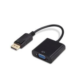 DisplayPort Display Port DP To VGA Adapter Cable Portable Male To Female Converter for PC Computer Laptop HDTV Projector