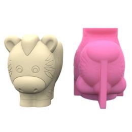 Small Succulent Pots Silicone Mould Funny Unique Pen Holder Mould Zebra Fox Cow Flower Pot Moulds for Indoor Plant Tool 57BD