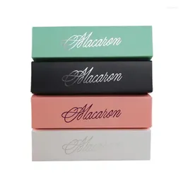 Gift Wrap Home Made Macaron Black White Pink Green Box Biscuit Muffin LX6666