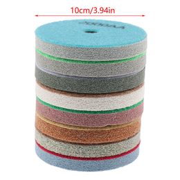 4"Sponge Diamond Polishing Pads Granite Marble Artificial Stone Polishing Cleaning Tool Concrete Sanding Disc For Polisher