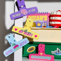 Note 1pcs Memo Office Supplies File Index Hand Account Voucher Holder Magnetic Paper Clip File Clamp Ticket Clamp