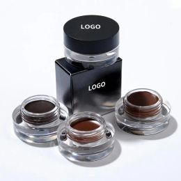 Supplies 10pcs Private Label Eyebrow Pomade Wholesale Waterproof Dark Medium Brown Eye Brow Enhancers Gel Tattoo Makeup Bulk Custom