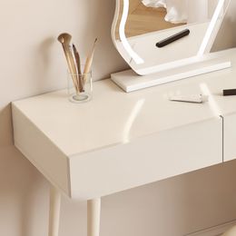 Makeup Vanity Dressers Bedroom Storage Nordic Women Stool Cabinet Wood Nightstands Dressers White Tocadores Home Furniture