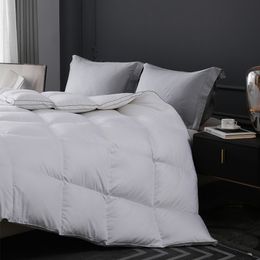 Ultra-Fluffy 95% Pure White Goose Down quilt duvets Comforter - Premium Encrypted Fabric, Noiseless, and Cozy Warmth, King Size