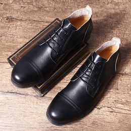 Casual Shoes A003 Size 38-44 Cow Genuine Leather Men's Lace-Up Designer Male Footwear High Quality For Man