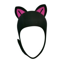 Cute Cat Ears Scuba Dive Hood Cap for Women Kids Stretchable Snorkelling Swimming Convenient to Wear and Take Off Accessories 240410