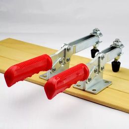 1pcs Red Toggle Clamp GH-201B 100kg Quick Release Tool Horizontal Clamps Hand New Heavy Duty Tooling Accessory