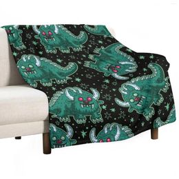 Blankets Hodag Cryptid Black Throw Blanket Fashion Sofa For