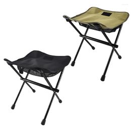 Camp Furniture Outdoor Mtifunctional Cam Folding Stool Chair With Storage Bag For Fishing Picnic Barbecue Hiking Drop Delivery Sports Otxmw