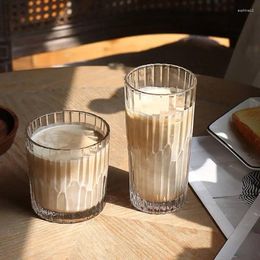Wine Glasses Origami Style Glass Cup Transparent Tea Coffee Mug Ice Beer Heat Resistant Insulated Creative Milk Juice